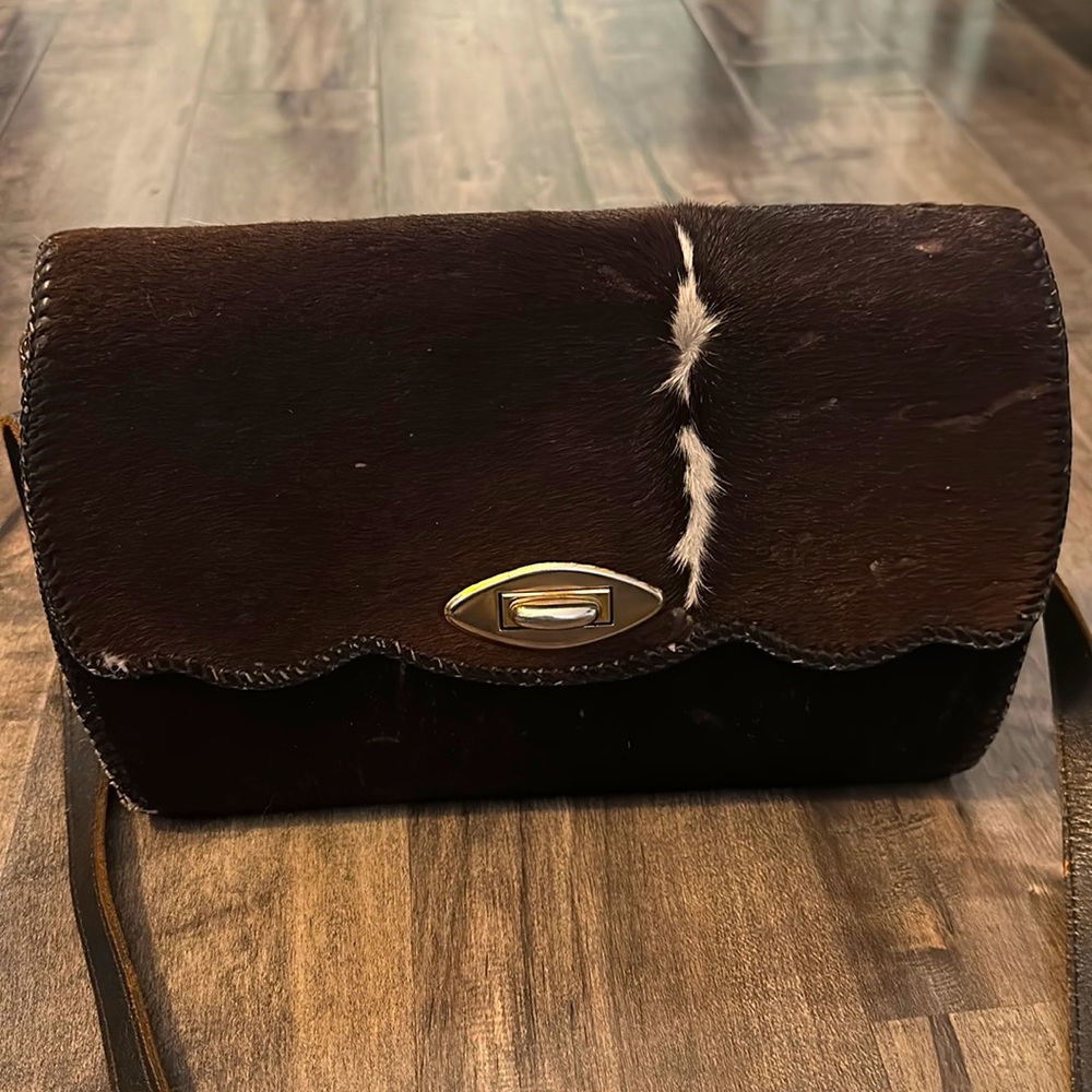 Cowhide Crossbody Purse